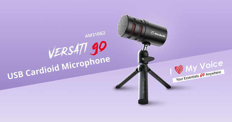 LIVE STREAMER MIC 310G2 (AM310G2) USB Cardioid Microphone | AVerMedia