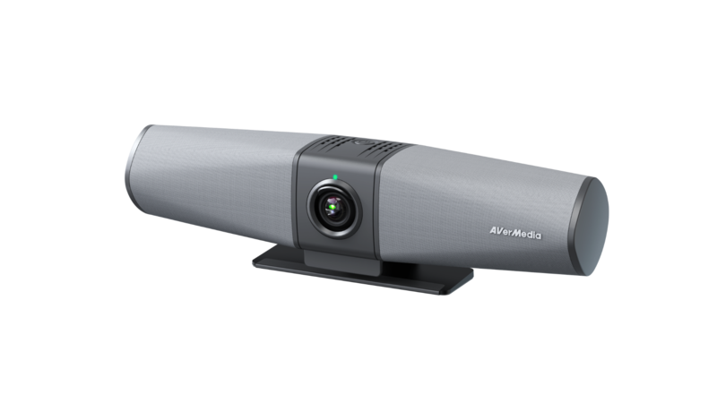 The PA511D Mingle Bar is an all-in-one video conferencing device with a 4K webcam, microphone, speaker, and integrated docking function.